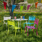 Salon mtal multi couleur pour enfant