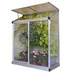 Serre de jardin adosse polycarbonate transparent 0, 8m