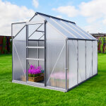 Serre de jardin polycarbonate 4. 8m avec base