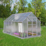 Serre de jardin polycarbonate 8. 6m avec base