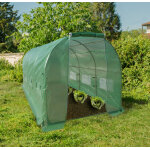 Serre de jardin tunnel 9 m galina hauteur 2 mtres