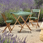 Set balcon bois acacia kaki lao
