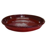 Soucoupe 31 cm rouge bourgogne