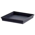 Soucoupe carrée toscane l 32. 6 cm anthracite Soucoupe carrée toscane l 32. 6 cm anthracite