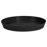 Soucoupe toscane ronde 15 cm gris anthracite