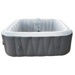 Spa gonflable carr 6 places avec clairage led