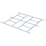 Structure plancher pour abri de jardin mtal 10. 85m