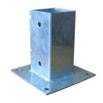 Support acier pour poteau carré à visser 91 x 91 x 150 mm Support acier pour poteau carré à visser 91 x 91 x 150 mm