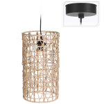 Suspension en papier tress cylindre 40 cm naturelle