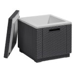 Table basse ice cube isotherm tgraphite