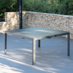 Table de jardin aluminium extensible 95 150 cm galice
