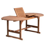 Table de jardin en eucalyptus extensible 150 200cm libeccio