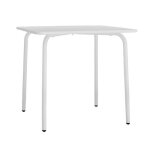 Table de jardin mtal pour enfant coloris blanc