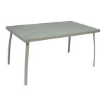 Table de jardin en verre 140 cm london