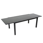 Table de jardin verre extensible 200 300 cm palerme