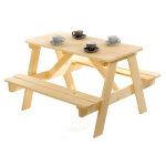 Table pique nique bois pour enfant resto