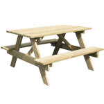 Table pique nique bois ookid enfant
