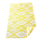 Tapis d'extrieur rectangle 180 x 270 cm jaune palca