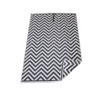 Tapis d'extrieur rectangulaire bajo 180 x 270 cm noir