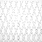 Treillis extensible en pvc blanc de 2 x 1 m