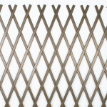 Treillis extensible en pvc marron de 2 x 1 m