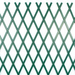 Treillis extensible en pvc vert de 2 x 1 m