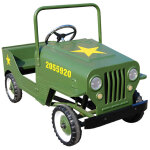 Voiture à pédales jeep militaire us pour enfant Voiture à pédales jeep militaire us pour enfant