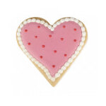 Biscuit coeur rose carlota's 50g