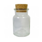 Bocal en verre avec bouchon de lige 0, 3l