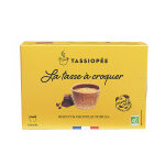 Bote de 6 tasses  croquer craquantes c?ur chocolat 71% tassiope