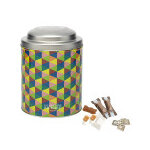 Bote gourmande arlequin garnie de confiseries 390g