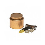 Bo�te gourmande cuivr�e garnie de chocolats 195g