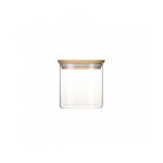 Bo�te herm�tique en verre et bambou 0. 8l