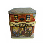 Boite en m�tal maison � charni�re