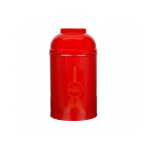 Bo�te tour eiffel en m�tal laqu� rouge garnie de confiseries 340g