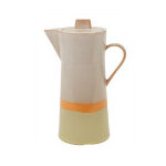 Cafeti�re en gr�s 70's vert et orange 1, 15l