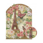 Carte double et son enveloppe dcors reliefs gm