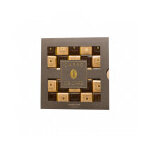 Coffret 25 carr�s de caf� lait et noir pralus 125g