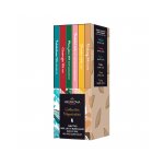 Coffret de 6 tablettes de chocolat noir, lait et blond dulcey collection dgustation valrhona 6x70g