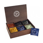 Coffret bois de 36 pods cafés assortis Coffret bois de 36 pods cafés assortis
