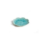 Coupelle en �mail du japon turquoise hortensia