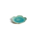 Coupelle en �mail du japon turquoise ume