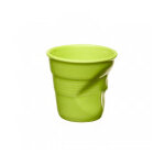 Gobelet froiss expresso en porcelaine couleur verveine revol 8cl