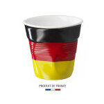 Gobelet revol froiss� expresso drapeau allemagne 8cl