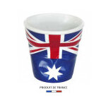Gobelet revol froiss� expresso drapeau australie 8cl