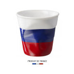 Gobelet revol froiss� expresso drapeau russie 8cl