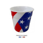 Gobelet revol froiss� expresso drapeau usa 8cl