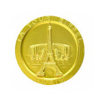M�daille chocolat au lait monuments de paris 58g