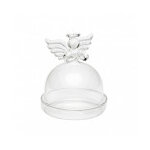 Mini cloche verre ange