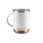 Mug asobu isotherme de couleur blanc acier 36cl